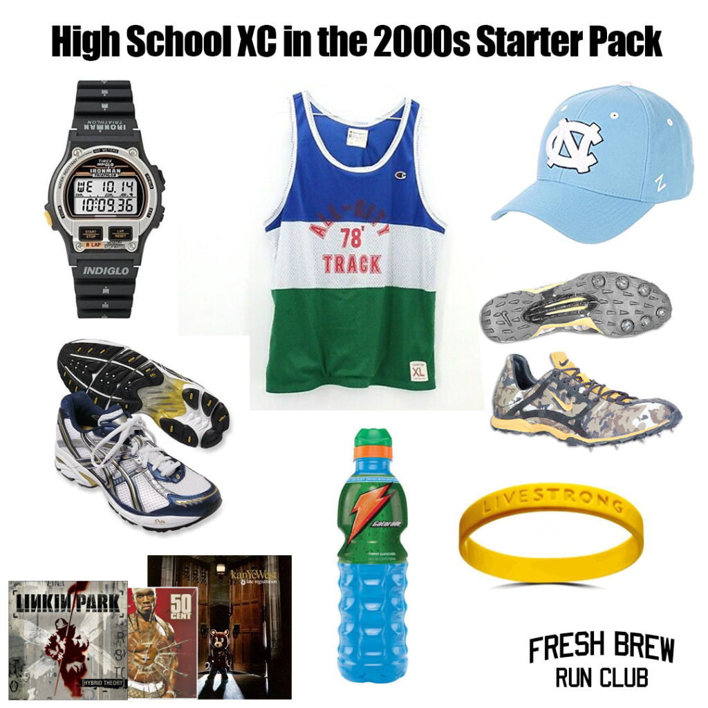 High School XC in the 2000s Starter Pack