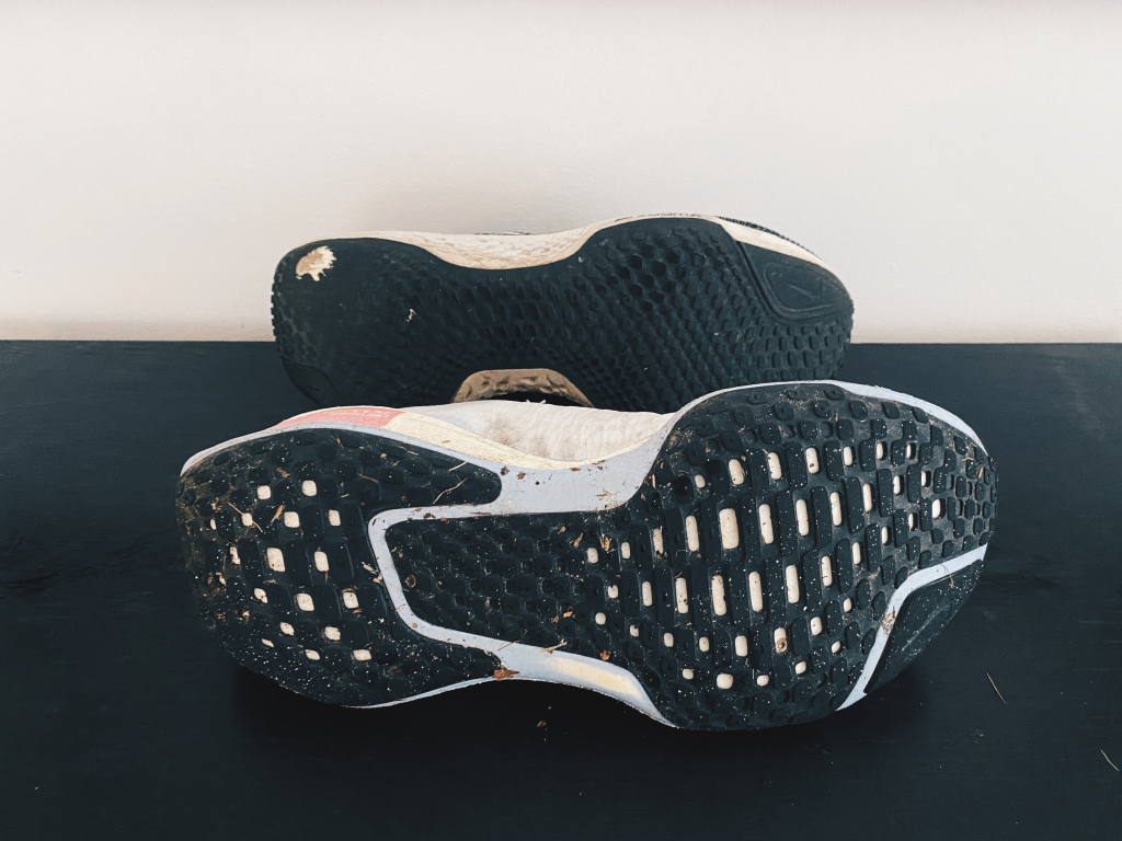Bottom of the Nike Invincible 3 and Nike Invincible 2